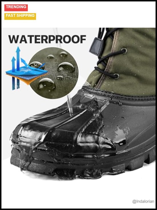 Waterproof Insulated Snow Boots with Graphene Self-Heating Insole Non Slip main image 6